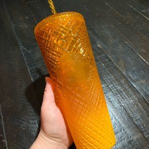 Starbucks Summer 2022 Release Mango Ombre Venti Jeweled Tumbler NWT HOT 🔥